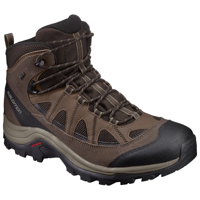 SALOMON AUTHENTIC LTR GTX® Philippines - Men's Hiking Boots - Chocolate/Black | 345619-CFX